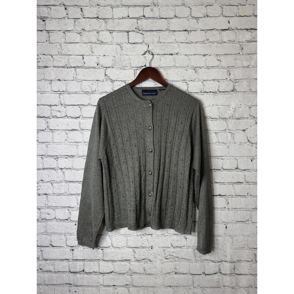 Eagle's Eye Gray‎ Women's Button-Up Knit Sweater